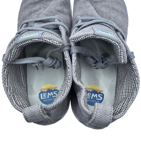 LEMS Chukka Corduroy Moon Dust Gray Men 11 / Women 12.5 Zero-Drop - Picture 7 of 8